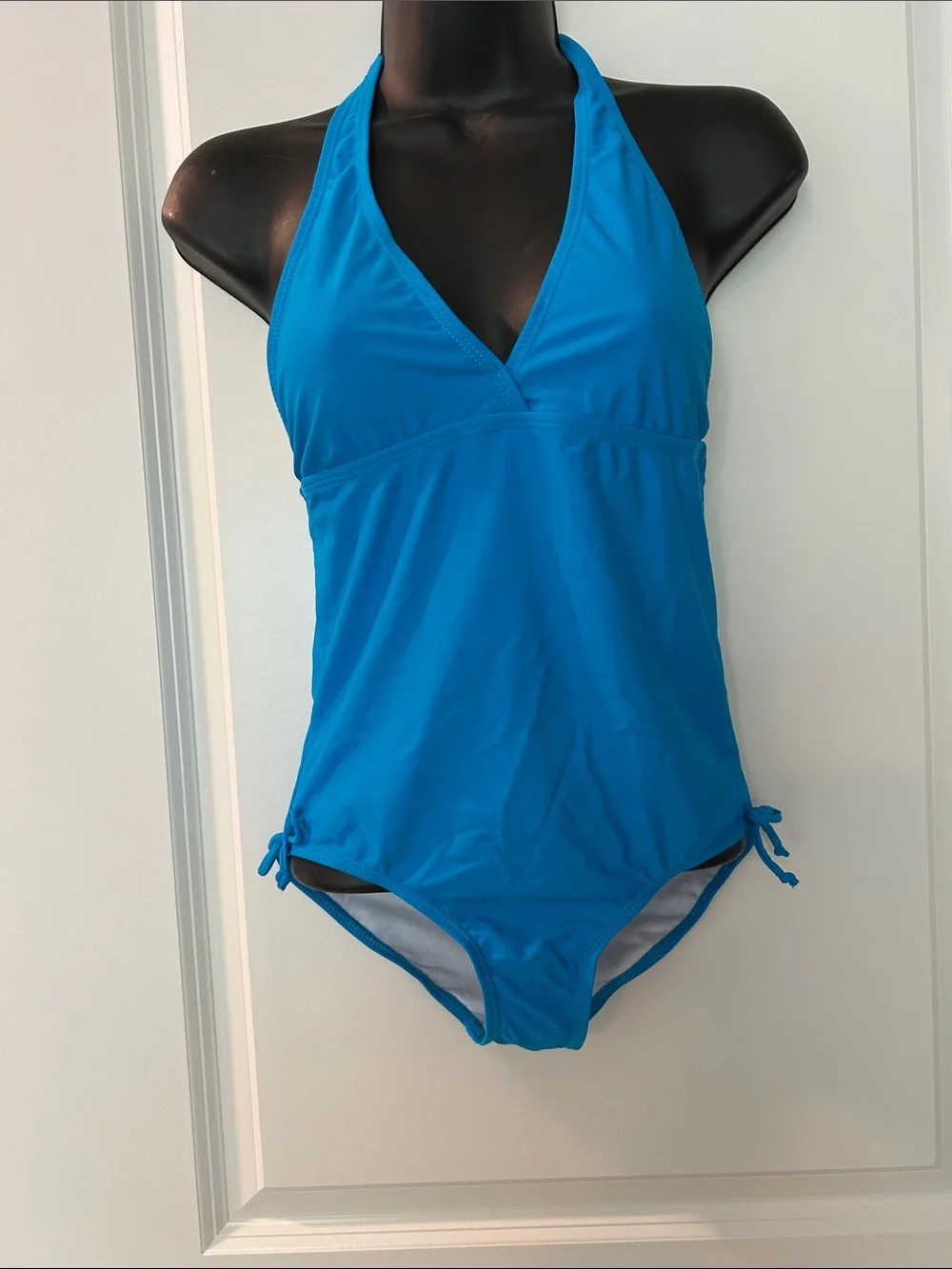 Ingear Bright Blue Halter One-Piece Swimsuit